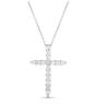 Roberto Coin 18K White Gold Diamond Cross Necklace