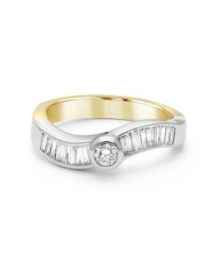 Propose Tonight Channel Set Baguettes Contour Engagement Ring