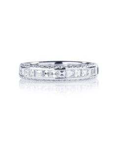 JB Star Emerald Cut Diamond Channel Band 0178-004