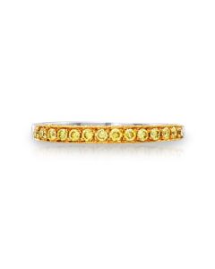 JB Star Fancy Yellow Diamond 3 Row Wedding Band 0644-235