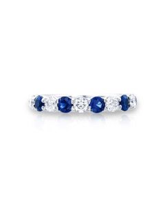 JB Star Sapphire and Diamond Shared Prong Band 0668-038