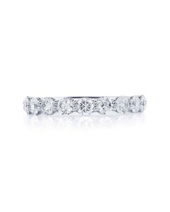 JB Star 11 Diamond Shared Prong Platinum Wedding Band 0788-039