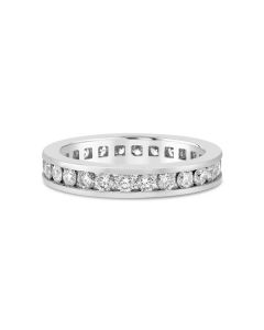 Ritani Platinum Channel Set Eternity Wedding Band