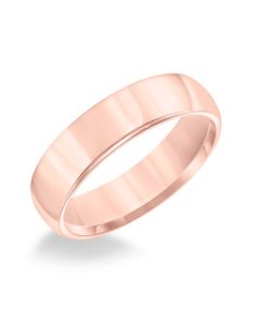 James Free 6MM Rose Tungsten Comfort Fit Polished Domed Band