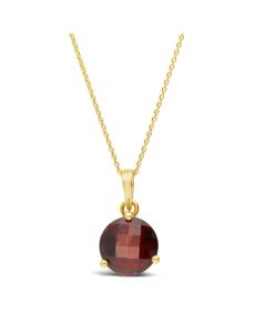 James Free Jewelers 14K Yellow Gold Garnet Pendant
