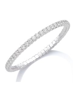 Picchiotti Xpandable 18K White Gold and Diamond Tennis Bracelet 