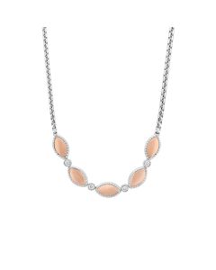 Charles Krypell Two Tone Five Diamond Fire Fly Necklace