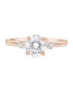 Jack Kelege Two-Tone Diamond Accent Solitaire Engagement Ring 