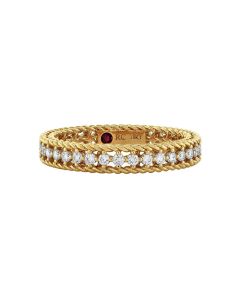 Roberto Coin Symphony Diamond Princess Ring in 18K Yellow Gold