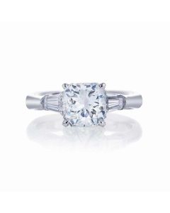 JB Star Platinum Diamond Semi-mount Engagement Ring