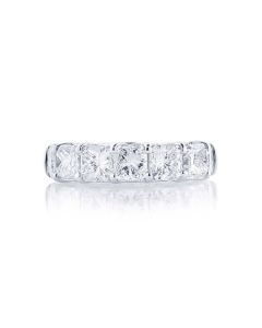 5258-001 JB Star Platinum 7 Radiant Cut Diamond Band 