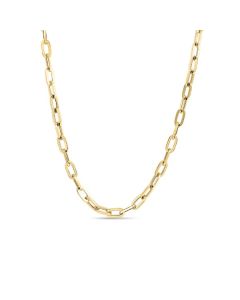 Roberto Coin 18K Yellow Gold Designer Gold Paper Clip Necklace