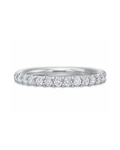 Prescision Set 18K White Gold Comfort Fit 15 Diamond Band 627328W