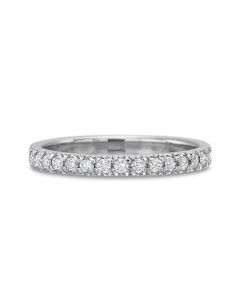 Prescision Set 18K White Gold New Aire 15 Diamond Band 629418W
