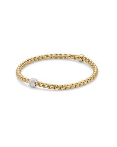 FOPE Eka 18K Yellow Gold Bracelet 733BPAVE-Y