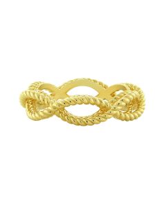 Roberto Coin New Barocco Braided Ring in 18K Yellow Gold
