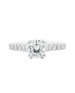 Christopher Designs Crisscut Round Diamond Engagement Ring G52ENG-RD100