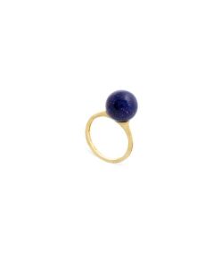 Marco Bicego Africa Boules 18K Yellow Gold and Lapis Ring AB614 LP01 Y 02 small