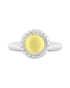 Charles Krypell Silver Round Fire Fly Ring 3-6970-FFSG