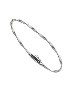 Marco Bicego Marrakech White Gold Stackable Twist Bangle Bracelet BG337W