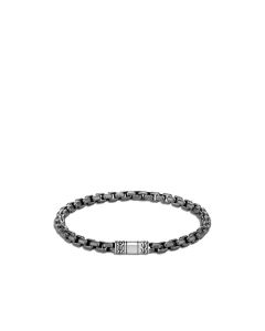 John Hardy Men's 4.8MM Box Chain Bracelet in Blackened Silver