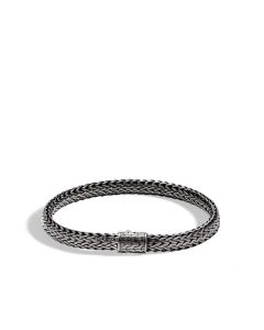 John Hardy Silver Men's Classic Chain 6.5MM Silver Icon Bracelet
