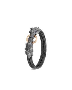 John Hardy Men's Legends Naga Station Blackened Silver and Bronze Bracelet