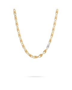 Marco Bicego Lucia 18K Yellow Gold and Diamond Medium Link Chain Necklace CB2374BYW