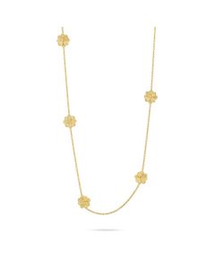 Marco Bicego Petali 18K Yellow Gold Long Flower Necklace CB2472 Y 02