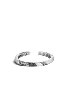 John Hardy Classic Chain 6.5MM Hammered Silver Kick Cuff