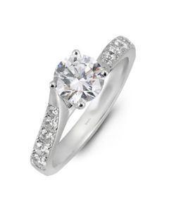 Simon G Classic Romance Engagement Ring