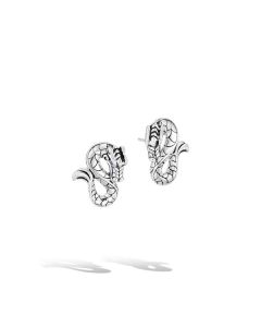 John Hardy Legends Naga Stud Earrings in Silver