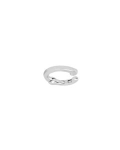 EF Collection 14K White Gold Cartilage Ear Cuff (No Piercing) EF-60146G-S-113674