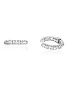 EF Collection 14k White Gold Diamond Ear Cuff (No Piercing) EF-60146S-WG