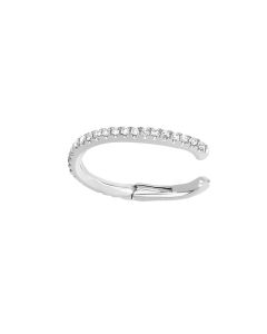 EF Collection White Gold Diamond Ear Cuff No Piercing EF-60215S