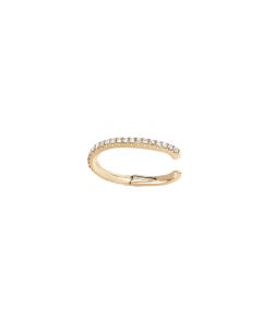 EF Collection Yellow Gold Diamond Ear Cuff No Piercing EF-60215S