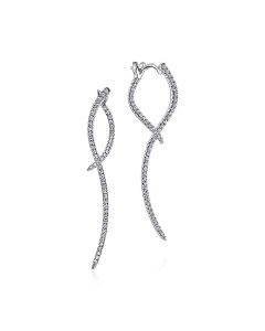 Gabriel & Co. 14K White Gold Sculptural Diamond Drop Earrings EG12928W45JJ