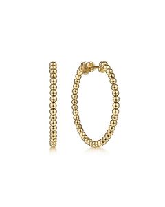 Gabriel & Co. 14K Yellow Gold 30mm Bujukan Classic Hoop Earrings EG13929Y4JJJ