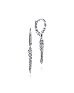 Gabriel & Co. 14K White Gold Diamond Spike Drop Earrings EG14515W45JJ