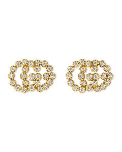Gucci GG Running 18K Yellow Gold Stud Earrings