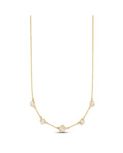 James Free 14K Yellow Gold Graduating 5 Pearl Necklace - FINAL SALE 