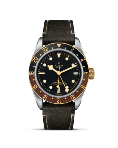 TUDOR Black Bay GMT S&G 41 mm steel case, Brown leather strap M79833MN-0003