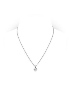 Mikimoto 18K White Gold Akoya Twist Pendant Necklace MPA10025ADXW