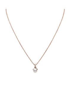 Mikimoto 18K Rose Gold Akoya Twist Pendant Necklace MPA10025ADXZ