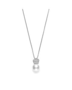 Mikimoto Diamond Cherry Blossom & South Sea Pearl Pendant MPA10285NDXW