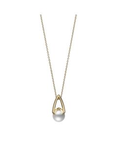 M Collection Yellow Gold Akoya Cultured Pearl Pendant MPA10380ADXK
