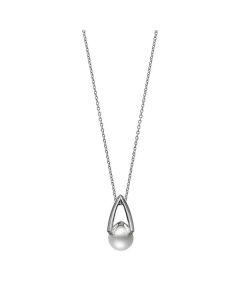 M Collection White Gold Akoya Cultured Pearl Pendant MPA10380ADXW