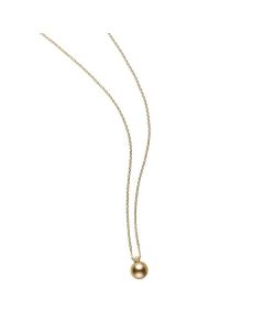 Mikimoto Golden South Sea Pearl & Diamond Pendant Necklace MPQ10049GDXK