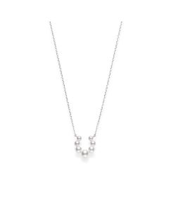 Mikimoto 18K White Gold Akoya Bubbles Pendant Necklace MPQ10057AXXW