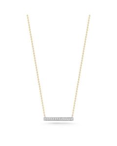 Dana Rebecca 14K Yellow Gold Small Diamond Bar Necklace N302-YELLOW-18